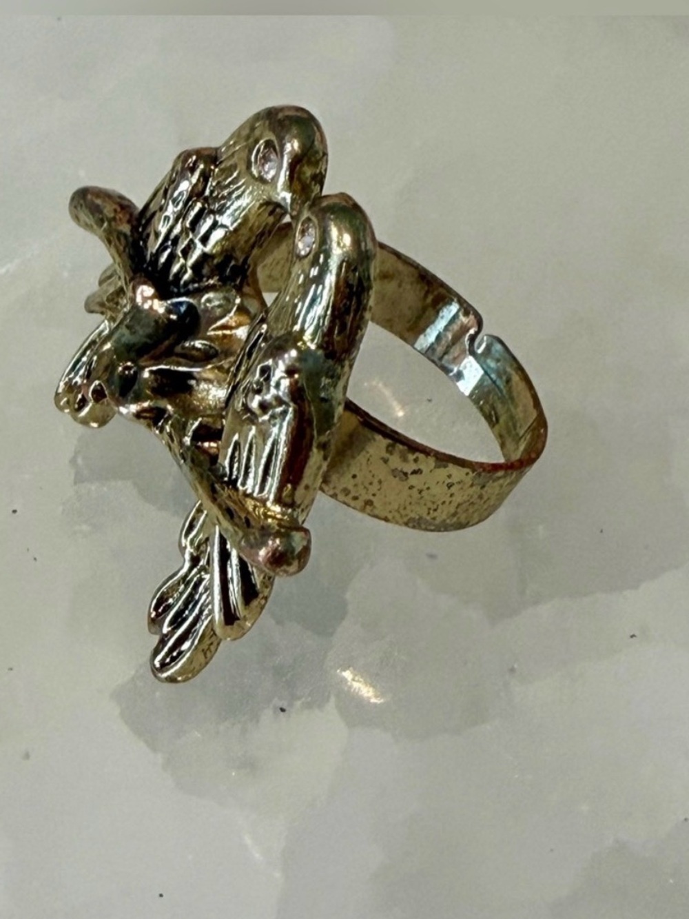 Adjustable Bird Ring - Picture 2 of 4